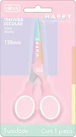 Tilibra - Tesoura Escolar 128mm Happy -, 325708