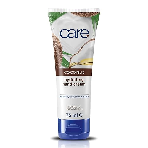 Care Coconut Crema hidratante para manos, 2.5 onzas líquidas, humedad profunda con vitamina E, absorción rápida, no grasa