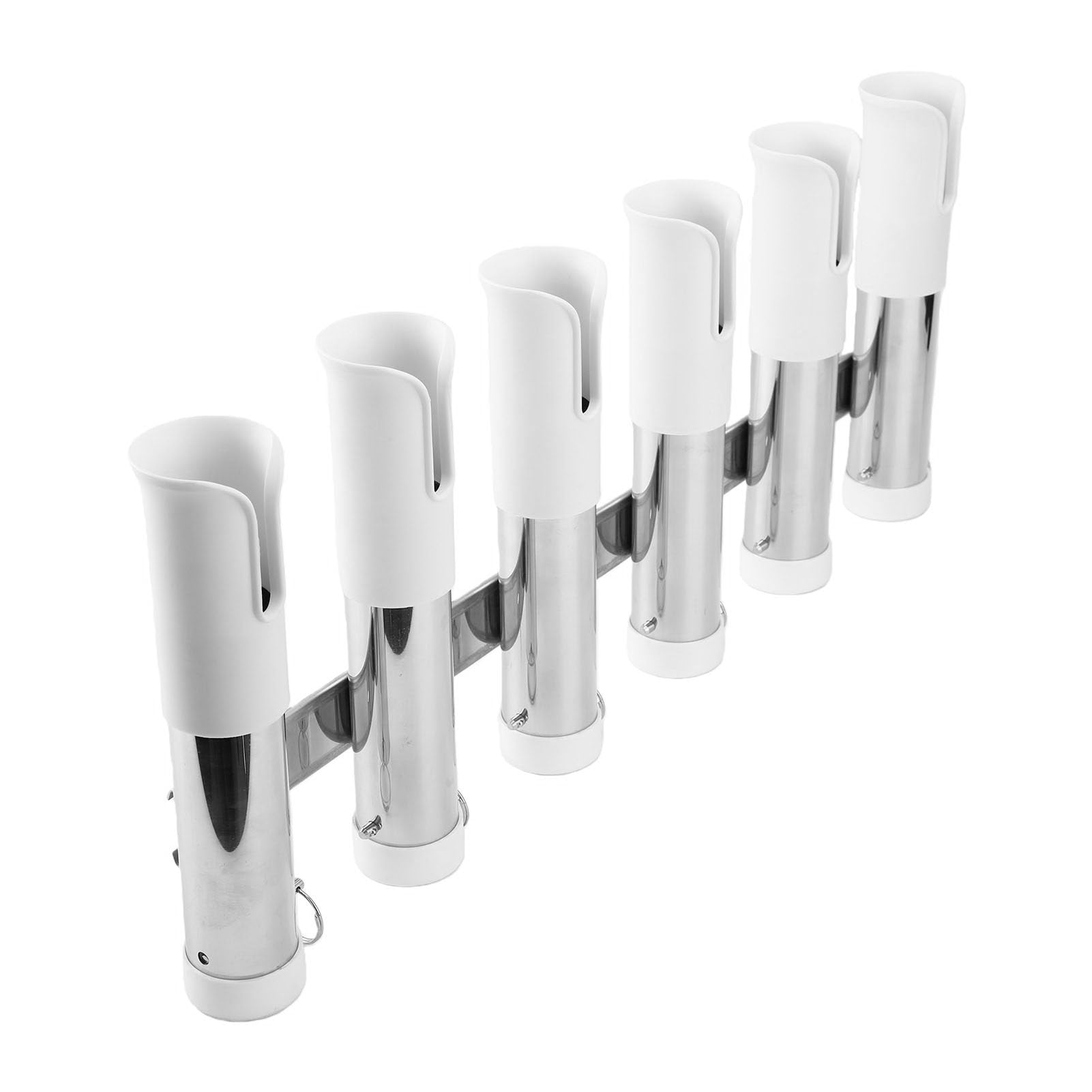 Portacanne da Pesca a 6 Tubi in Acciaio Inossidabile Portacanne Durevole per Barche Camion Kayak Acciaio Inossidabile 316 PVC