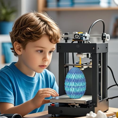 Überraschungs-Drachenei mit Drache im Inneren Geschenke für Kinder und Erwachsene 3D-gedrucktes Fidget-Spielzeug perfekt für Weihnachten Ostern Geburtstage Deko Stressabbau(Meeresblau, Mittel)