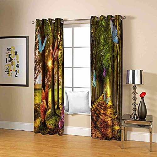 Rideau de chambre occultant forêt 3D pour créer un cocon de sérénité - 5