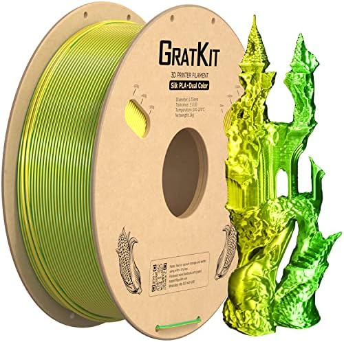 GratKit PLA Silk Green 1.00kg