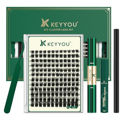 Image of KEYYOU Enchantress Lash Clusters Kit Full Volume Eyelashes for DIY Glam