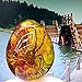 Amber with Samples Stones Crystal Specimens Home Decorations Collection Oval Pendant for (Random Pattern，8 x 6 x 1.8cm,1pc)