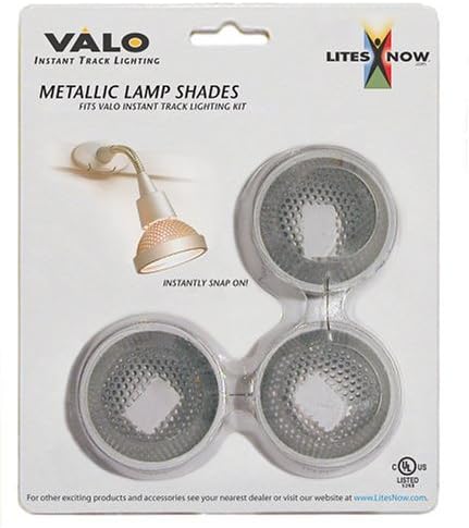 LitesNow Valo Brushed Metal Lamp Shades, Set of 3