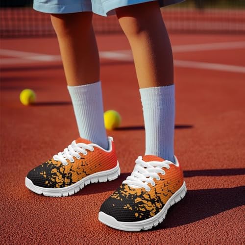 Forchrinse Halloween Sneakers for Boys Girls Lace-up Tennis Running Shoes Breathable Mesh Walking Shoes4
