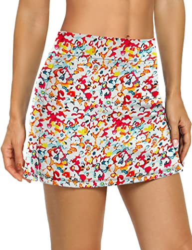 Image of LouKeith Tennis Skirts for Women Golf Athletic Activewear Skorts Mini Summer Workout Running Shorts with Pockets