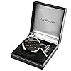 De Walden 25th Silver Wedding Men's Engraved Pocket Watch with Happy Anniversary Case in Gift Box #2