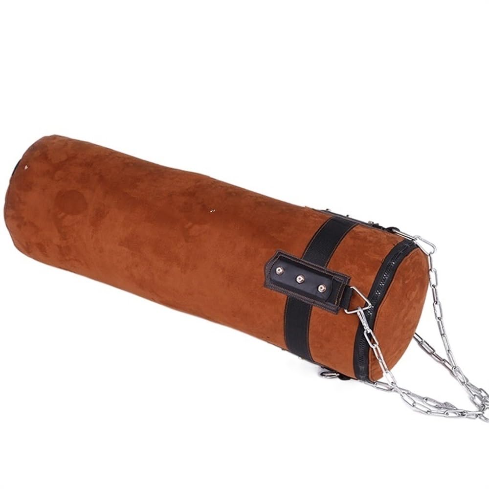 Boxsack HäNgend Rindsleder Sandsack Boxsack Boxsack Schwere Boxsäcke Erwachsene Muay Thai Taekwondo Heimtraining Boxing Bag(180cm)