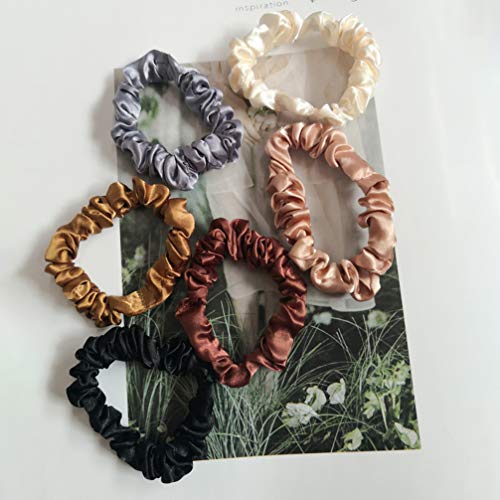 PIXNOR 12 Pcs Cabelo Scrunchies LaÃ§os de Cabelo Arcos Cordas de Cabelo Macio Pequenas Faixas de Cab