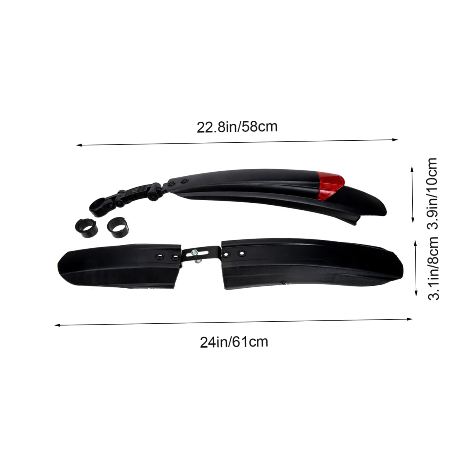 GOOHOCHY 1Set Detachable Bike Mudguard Protective Wheel Mud Guards for Mountain and Road Bikes Durable Stylish Design Essential Bike Accessories