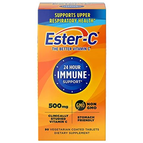 Ester-C 500 mg 24 Hour Vitamin C Tablets for Immune Support, Vitamin C Supplement, 90 Count Cover