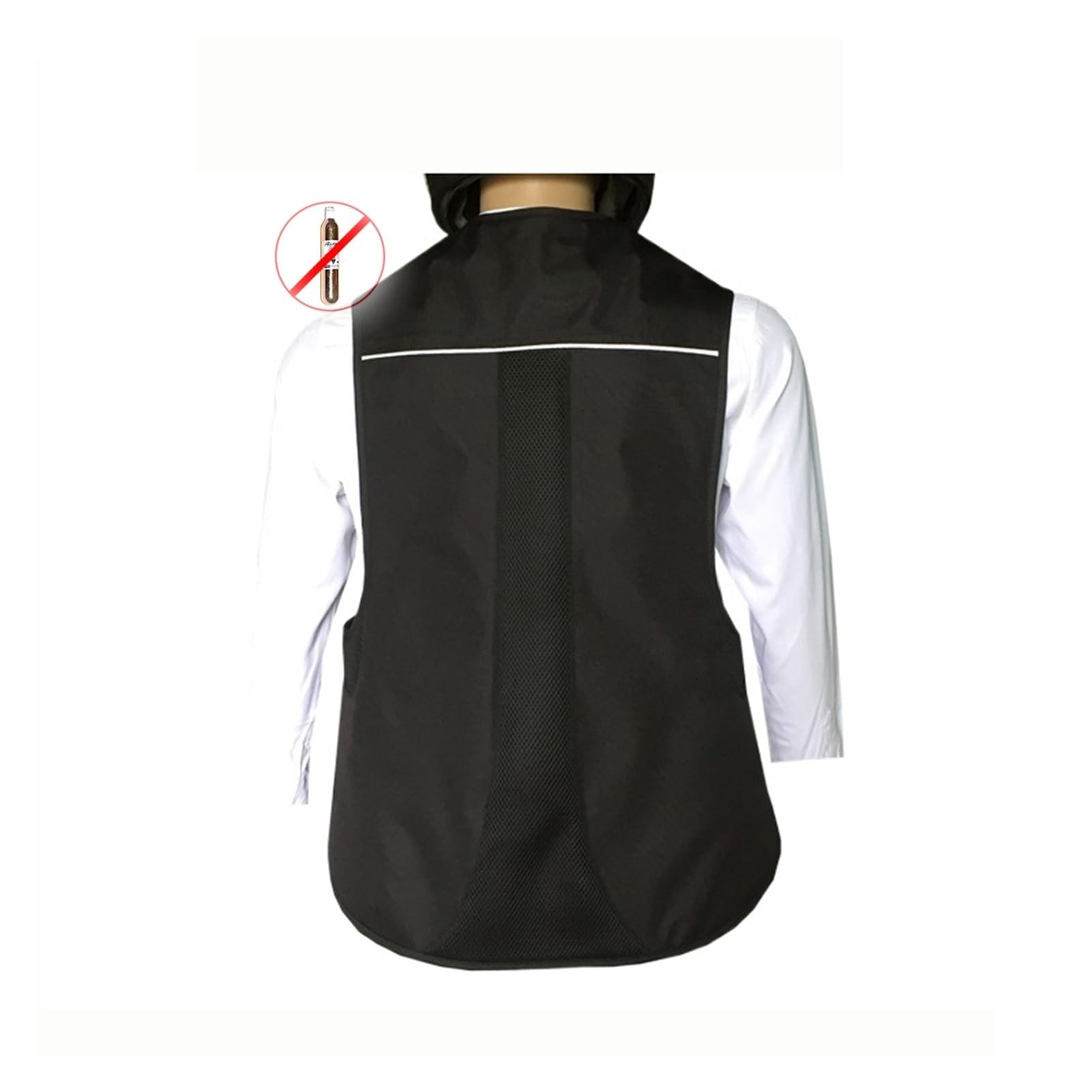 Gilet Airbag Moto Homme Une Force De 18 Kg Déclenche L'airbag Corporel Veste Airbag for Personnes Âgées Unisexe(Nero,X-Large)