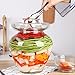 Kimchi Jar Glass Fermenter o dużej pojemności Amentarz Kimchi Jar Household Glass Maryngla 2,5 kg/5 kg kisza kiszona słoik przezroczystą zamkniętą marynat (Color : 2.5kg)
