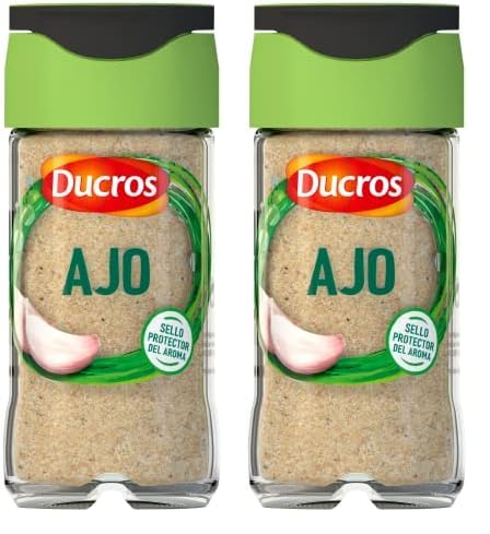 DUCROS - Especias Cocina - Ajo - Para Carnes, Verduras, Pescados, Marinadas y Salsas - 58g (Paquete de 2)