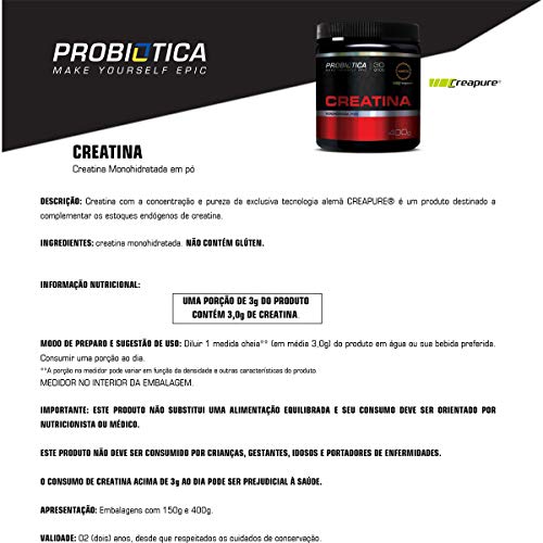 Creatina Pura Mono-Hidratada Professional 300 g - Probiótica