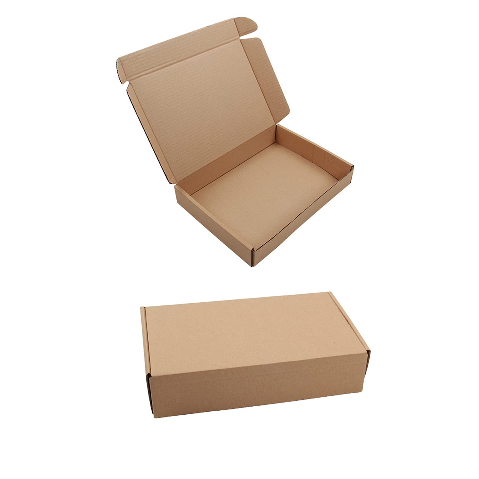 Cajas de Regalo de 30 Piezas con Tapas,Cajas para Chuches de Cartón,Cajas de Cartón Kraft,15 x 15 x 5 cm - Cajas Automontables para Regalo - Caja Kraft para Fiestas,Cumpleaños,Bodas,Fiestas