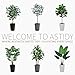 ASTIDY Artificial Dracaena Tree 5FT - Faux Tree with White Tall Planter - Fake Tropical Yucca Floor Plant in Pot - Artificial Silk Tree for Home Office Living Room Decor Indoor