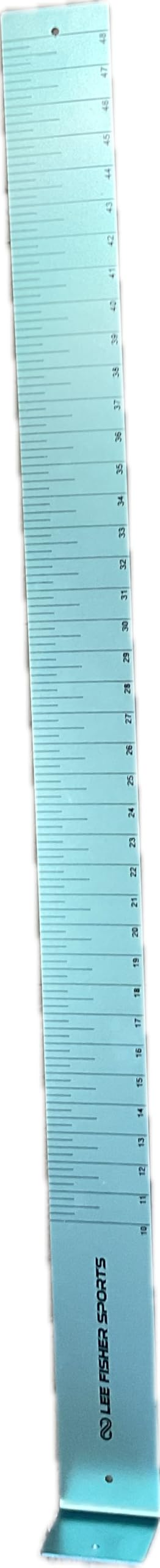 Fish Measuring Board Ruler, 1/8" Thick x 3.5" Wide x 48" Long Anodized Aluminum Finish, Aqua Blue. Must Have one to Avoid Citation. Wide and Durable.