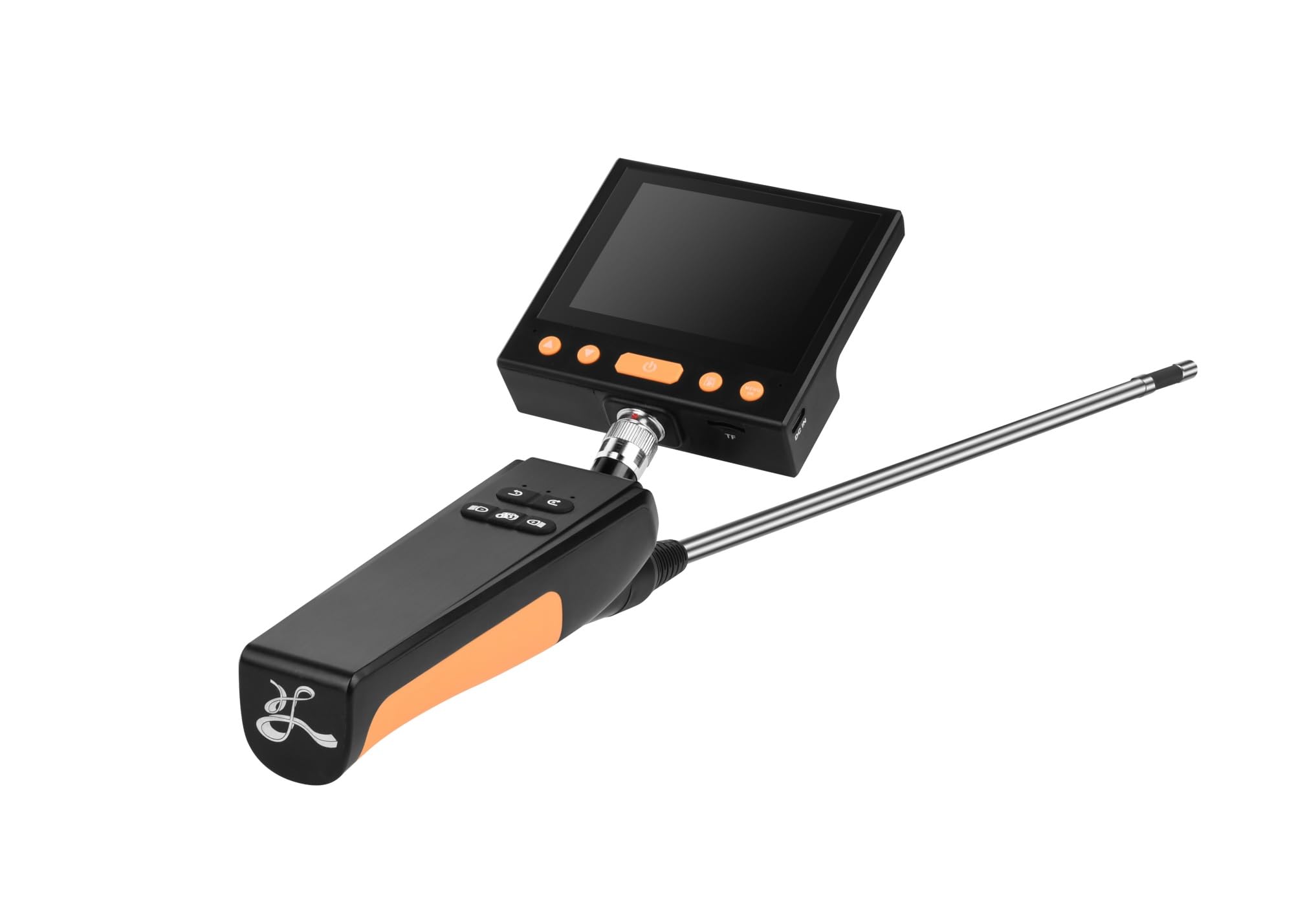 Sewer Camera, 360 Degree Rotary Endoscope 8MM Rotation Sewer Endoscopic Piping Steering Inspection Camera Articulate Video Borescope for Cars(720p Hard Pipe)