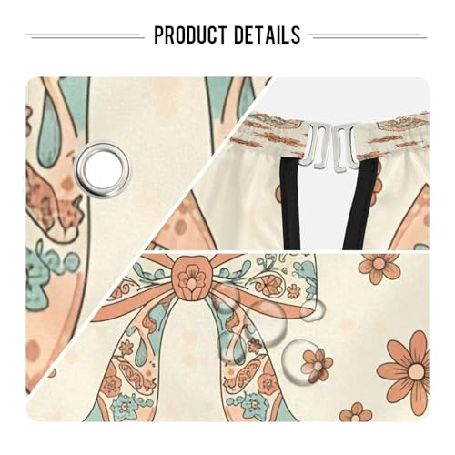 Capa impermeable profesional para corte de cabello Floral Bows con cierre ajustable de broche para peluquería y estilismo miniatura 4