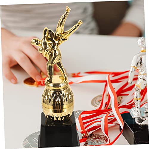 VANZACK 3Pcs Troféu De Luta Livre Troféu De Beisebol Troféu De Competição Troféu Vencedor Troféu Med