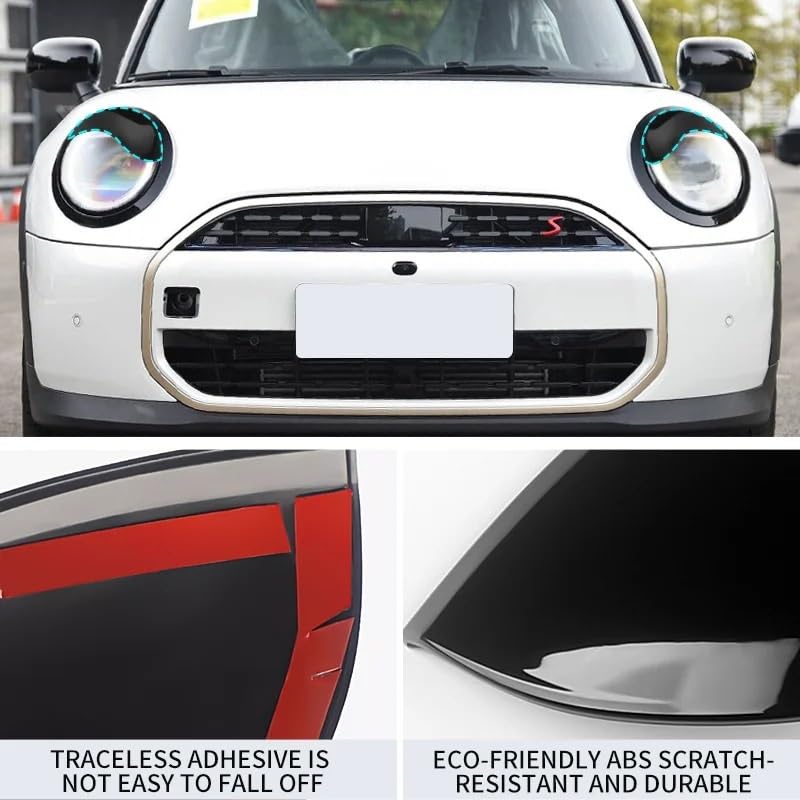 Cejas para Faros Delanteros compatibles con Mini Cooper F65 F66. Doble embellecedor Exterior para Faros Delanteros.