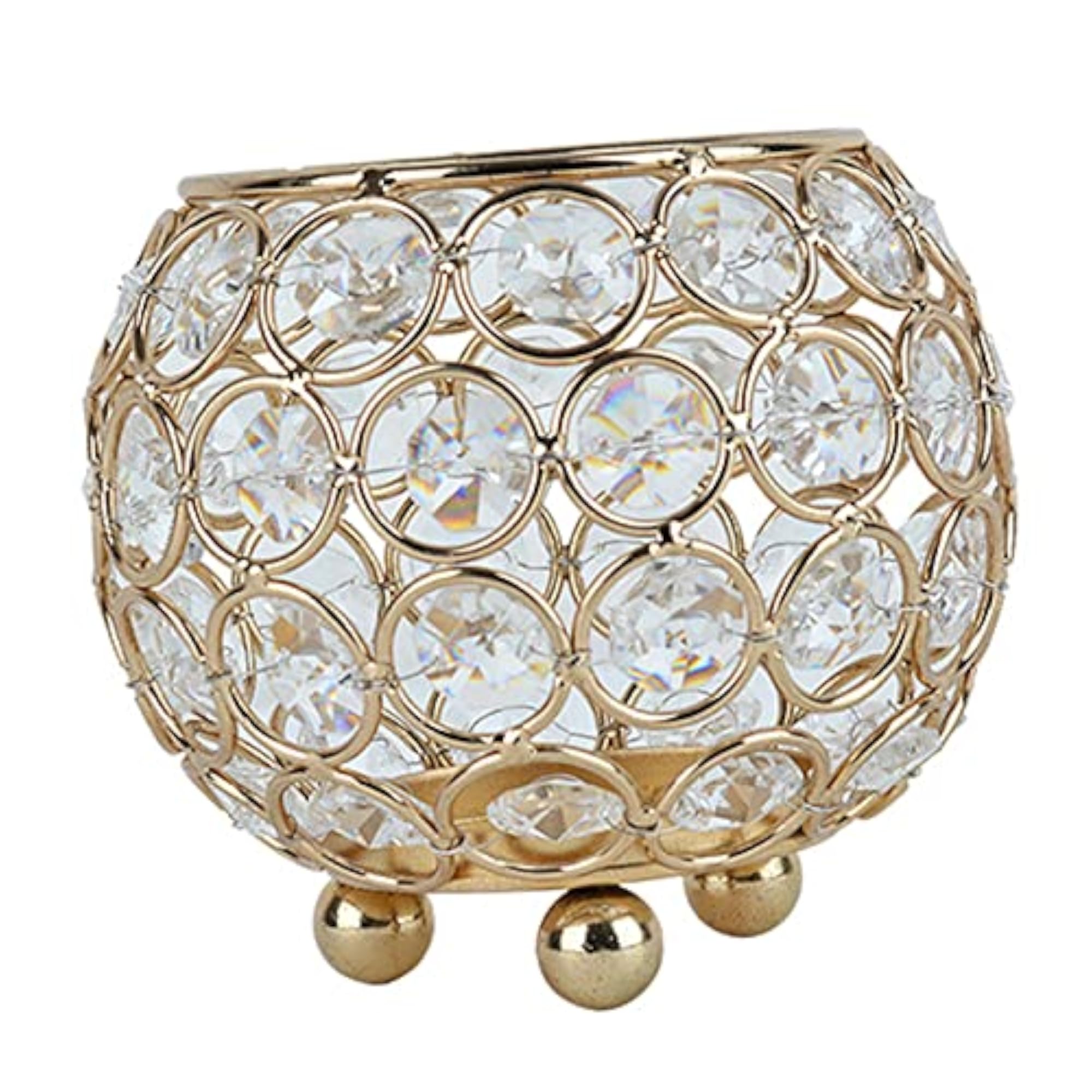 Romantic Crystal Candle Holder Tea Light Candlestick