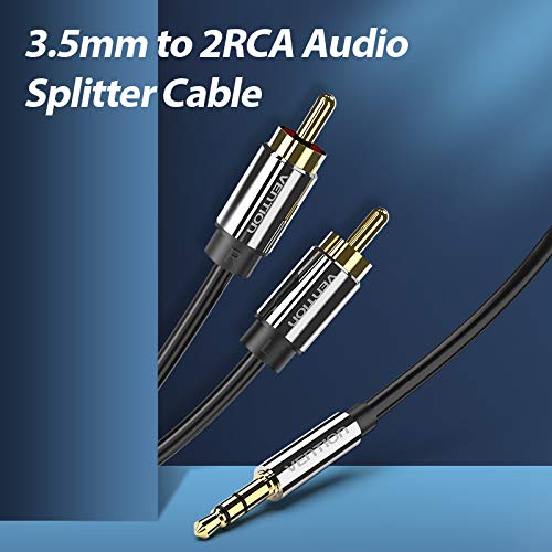 Cabo Auxiliar Audio P2 Estereo Para Rca Som Dj 2m Vention