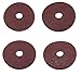 Elitexion Aluminum Oxide Resin Fiber Discs, 100 Grit, 60 Grit, 50 Grit, 40 Grit, 4.5 inches Diameter x 7/8 inch Arbor Hole, Pack of 20
