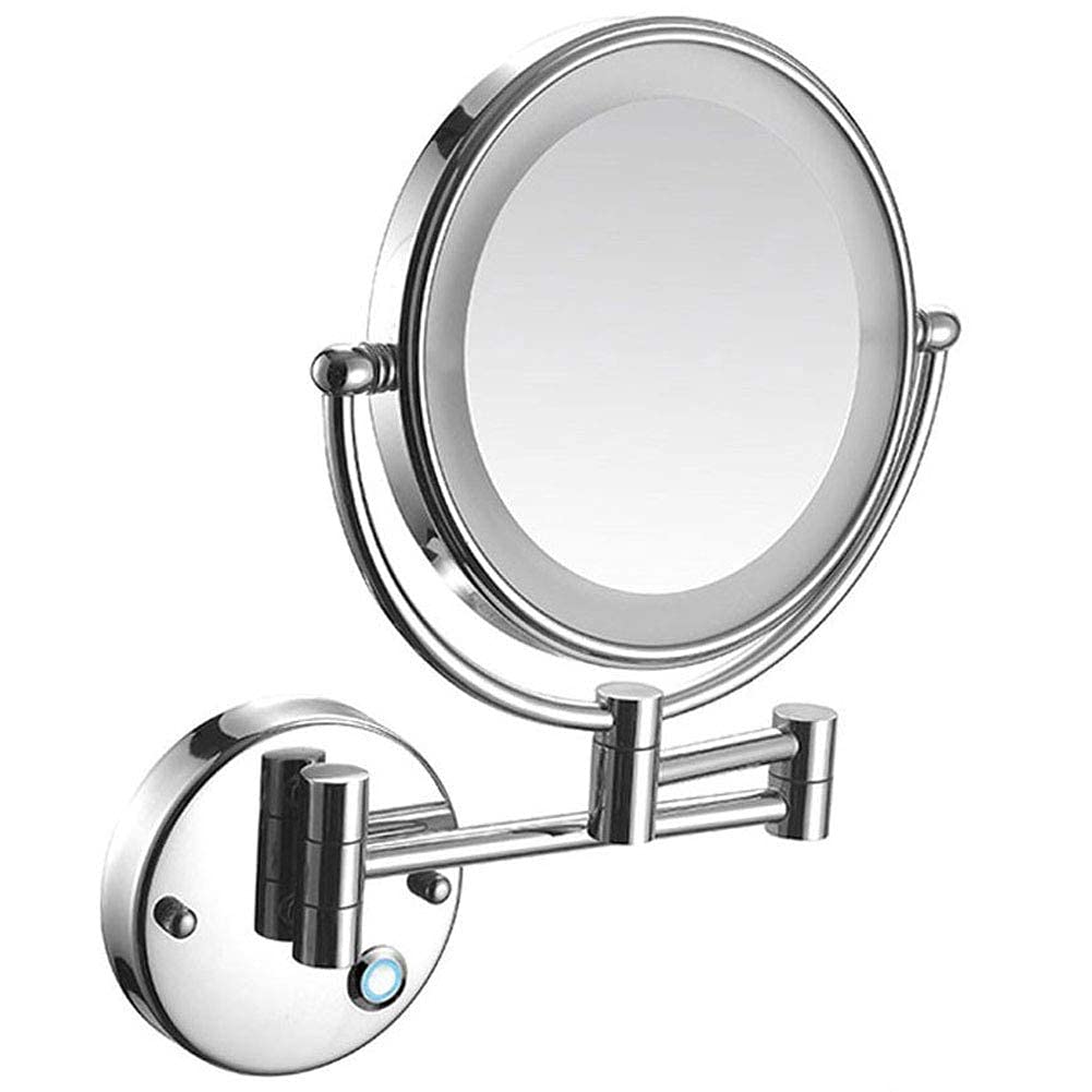 Miroir cosmétique extensible et pivotant doté d'un écran tactile