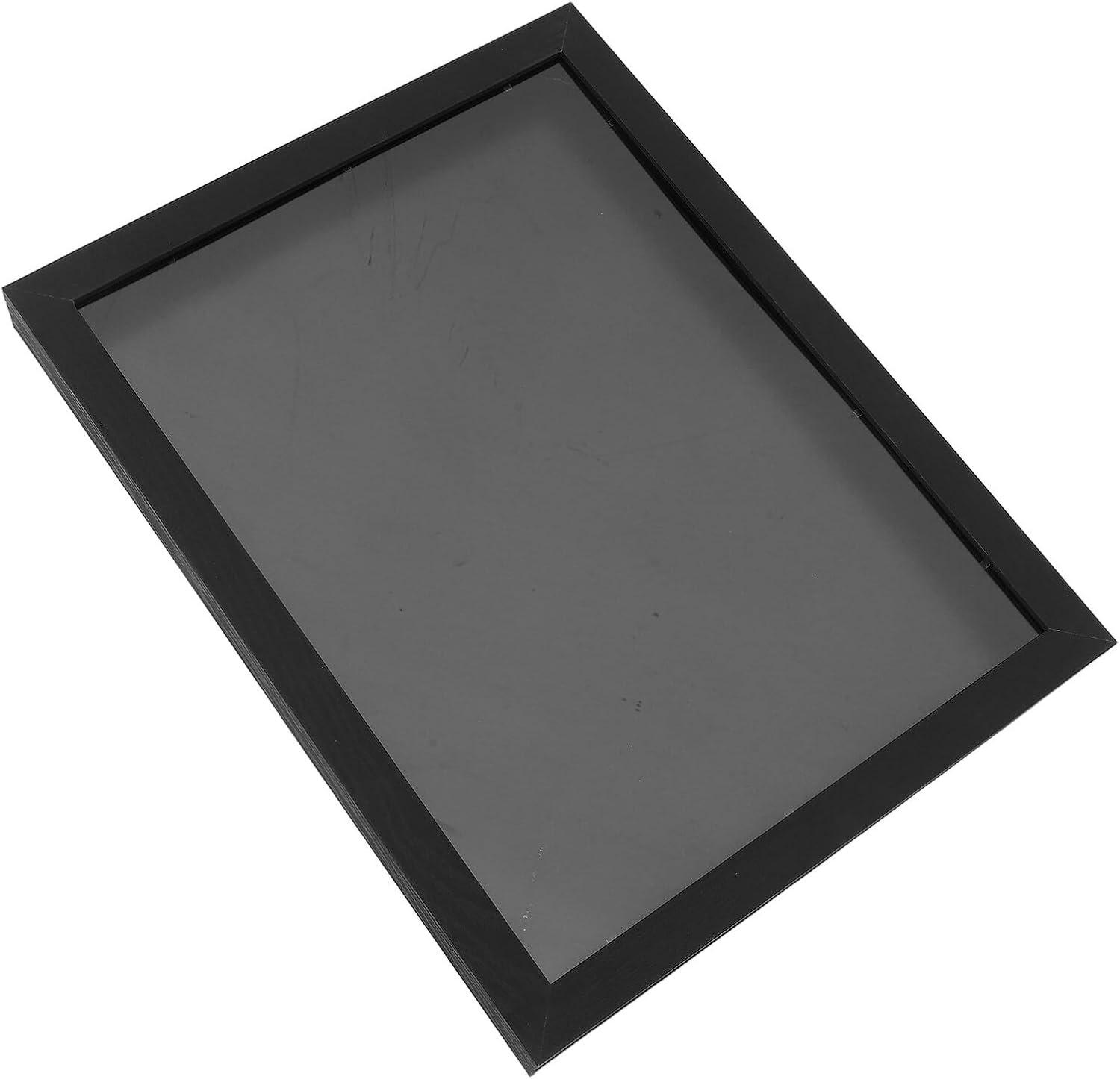 Sports Jersey Display Frame Shadow Box, 14"x18" Black Wooden Case for Football, Basketball, Soccer Shirt Memorabilia Collection and Showcase