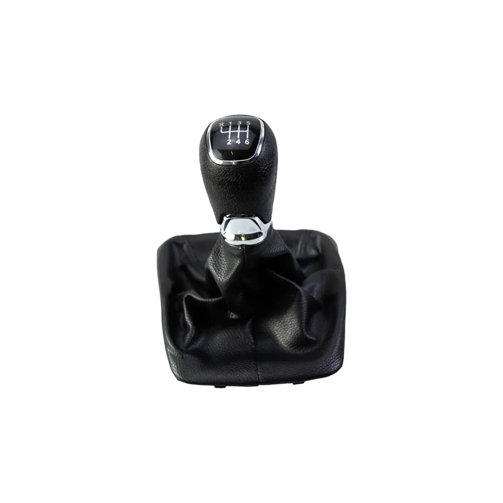 QWQAAB Manual Gear Knob for Skoda for Octavia 2 A5 A6 2004-2012 Metal Plastic Manual Gear Shift Knob PU Gaiter Boot 5/6 Speed(6 Speed)