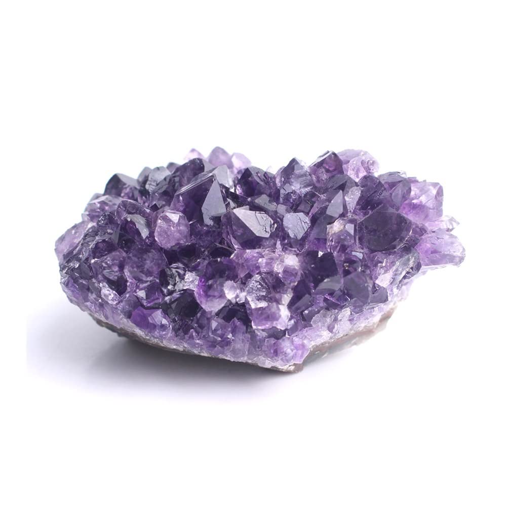 1 UNID Amatista Natural Racimo de Cristal Geoda Cuarzo Púrpura Punto Crudo Espécimen Decoración for el hogar Adecuado for el hogar Piedras y Crudos (Color : 21-40g) Inicio Colecciones(Color:61-80g)