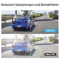 VIOFO CPL Zirkular-Polarisationsfilter für Dashcam Frontscheibe, Anti-Blend – Ansicht 3