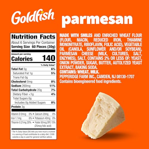 PEPPERIDGE FARM Parmesan Crackers, Snack Crackers, 6.6 oz bag - image 2
