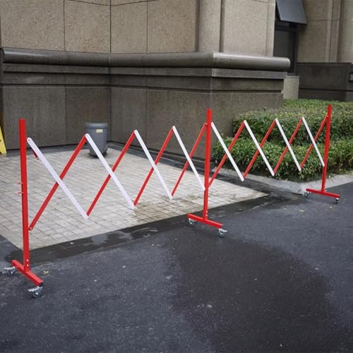 Portail de sécurité pliable métallique haute résistance à structure extensible sur roues