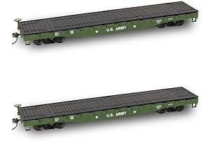 Evemodel C8741U 2pcs HO Scale 1:87 52' Flat Car