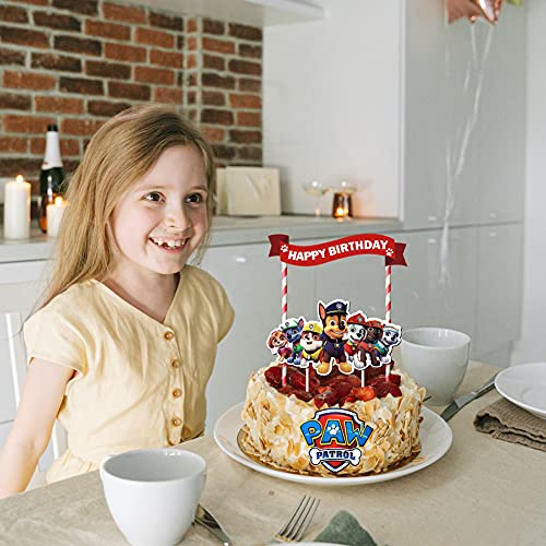 3 Pcs Cartoon Birthday Cake Toppers For Boys Girls #TOP3