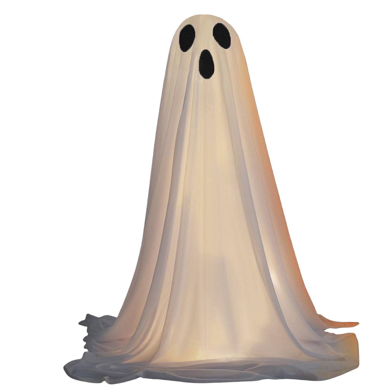 Fantôme effrayant et lumineux pour décorations géantes d'halloween de porche