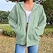 Betadog Comfort Hoodies For Anxiety Zip Up Hoodie Women Y2K Jacket Long Sleeve Hooded Sweatshirt With Pockets Oversized Trendy Fall Outifts Mint Green Fall Fashion For Women 2025 Trendy Large