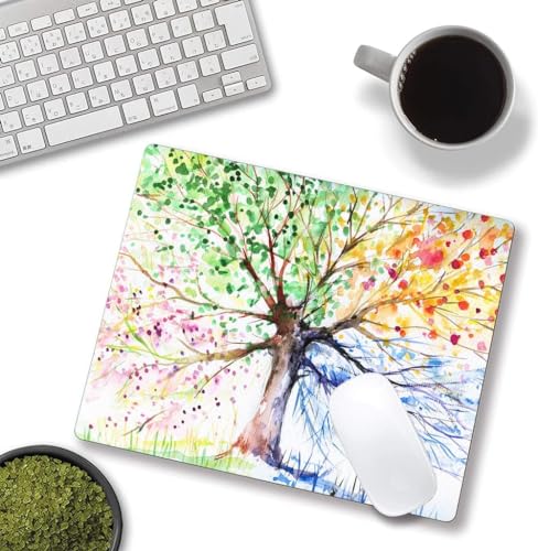 Image of Premium-Textured Mouse Pad, Non-Slip Rubber Base Mousepad for Laptop, Computer & PC, 9.5x7.9 in - Enhanced Precision, Ergonomic Comfort, Ideal for Gaming & Office (OMA-06)