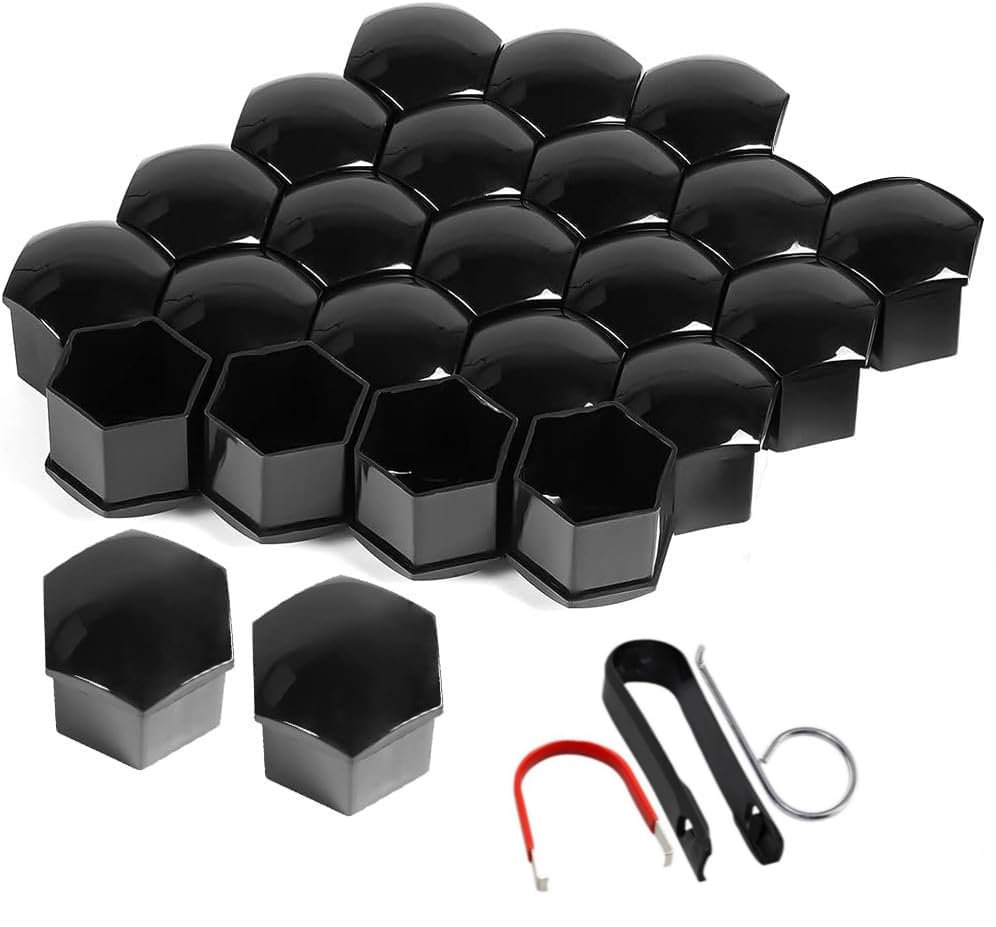 20 STK Radschraubenkappen 21mm Radmuttern Kappen mit Radschraubenkappen Abzieher Kappen für Radmuttern Schraubenkappen Schraubenabdeckung Radschrauben Abdeckkappen für Radschrauben für Autos (21mm)