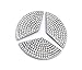 Adesivo per volante Mercedes, stemma con strass A B CLA GLA GLC GLK C E S AMG cristallo argento