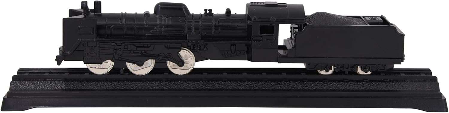 MINIMOTO Die Cast Metal Steam Classic Engine Passenger Model Train | 1:48 Scale Miniature Railway Coach Toy with Display Track Base | Realistic Detailing Locomotive for Kids Boys & Train Enthusiasts-image-28