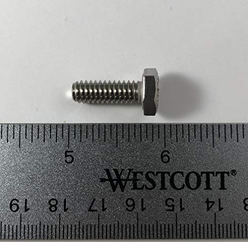 Image of US STAINLESS 100 Pcs Stainless Steel 316 A4 1 /4 inch-20 x 3 /4 inch UNC Hex Head Bolt Cap Screws F593