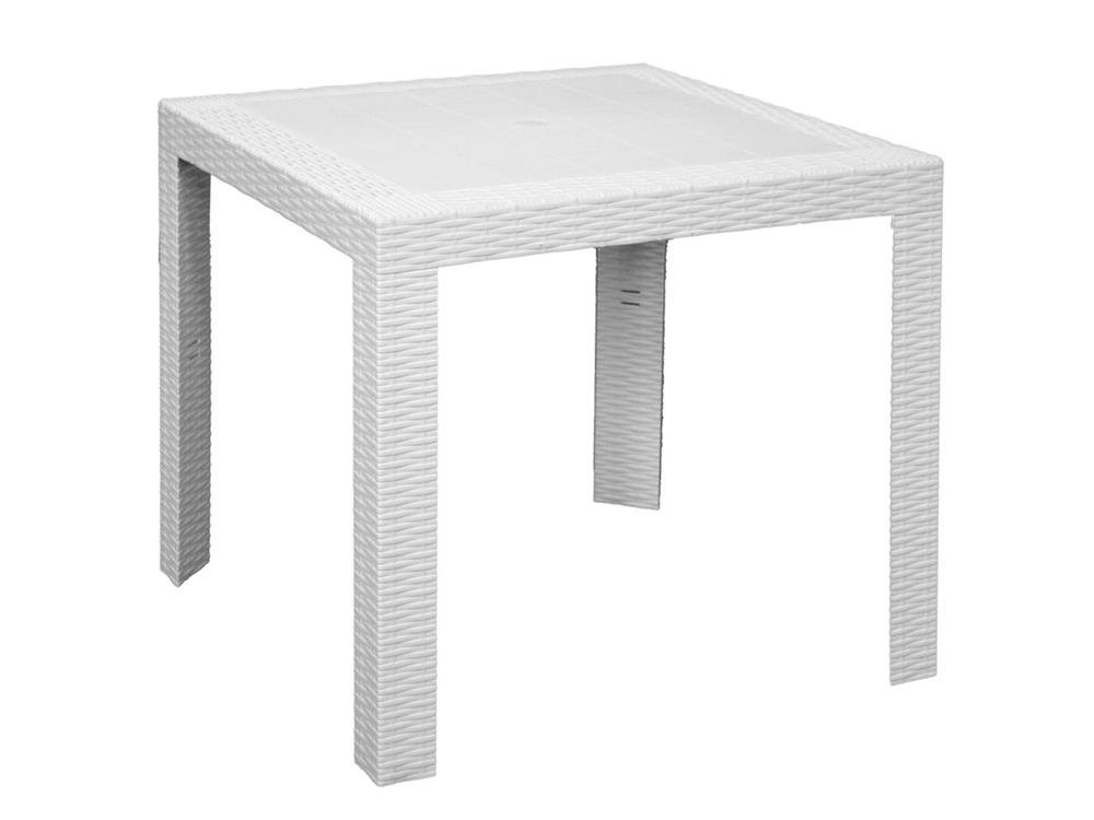 Areta ARE053 Tavolo, Modello Saturno, Bianco, 80 x 80 x 72 cm