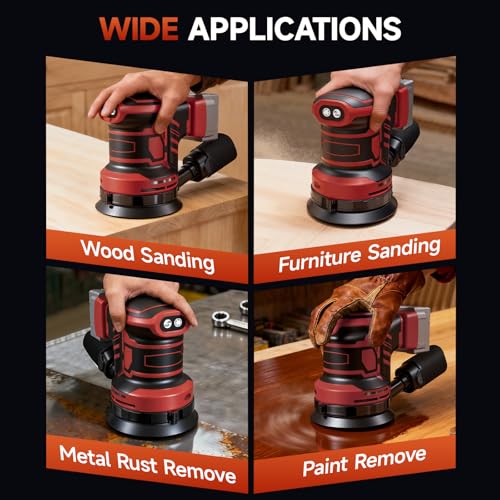 image for Labfintom Cordless Sander for Mil-waukee 18V Battery, Random Orbit San