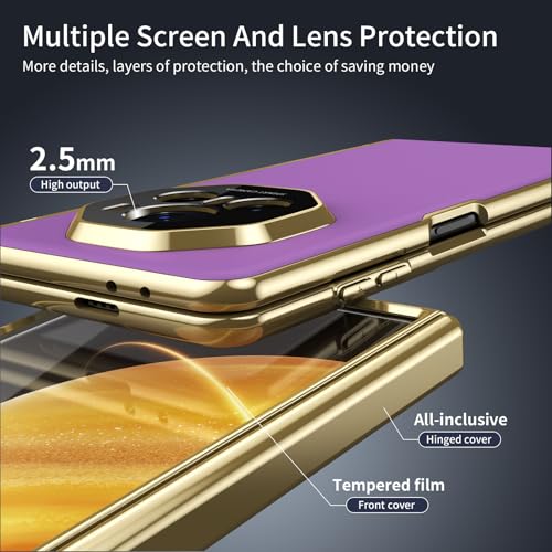 Étui pliable Honor Magic V3 violet avec film écran AG