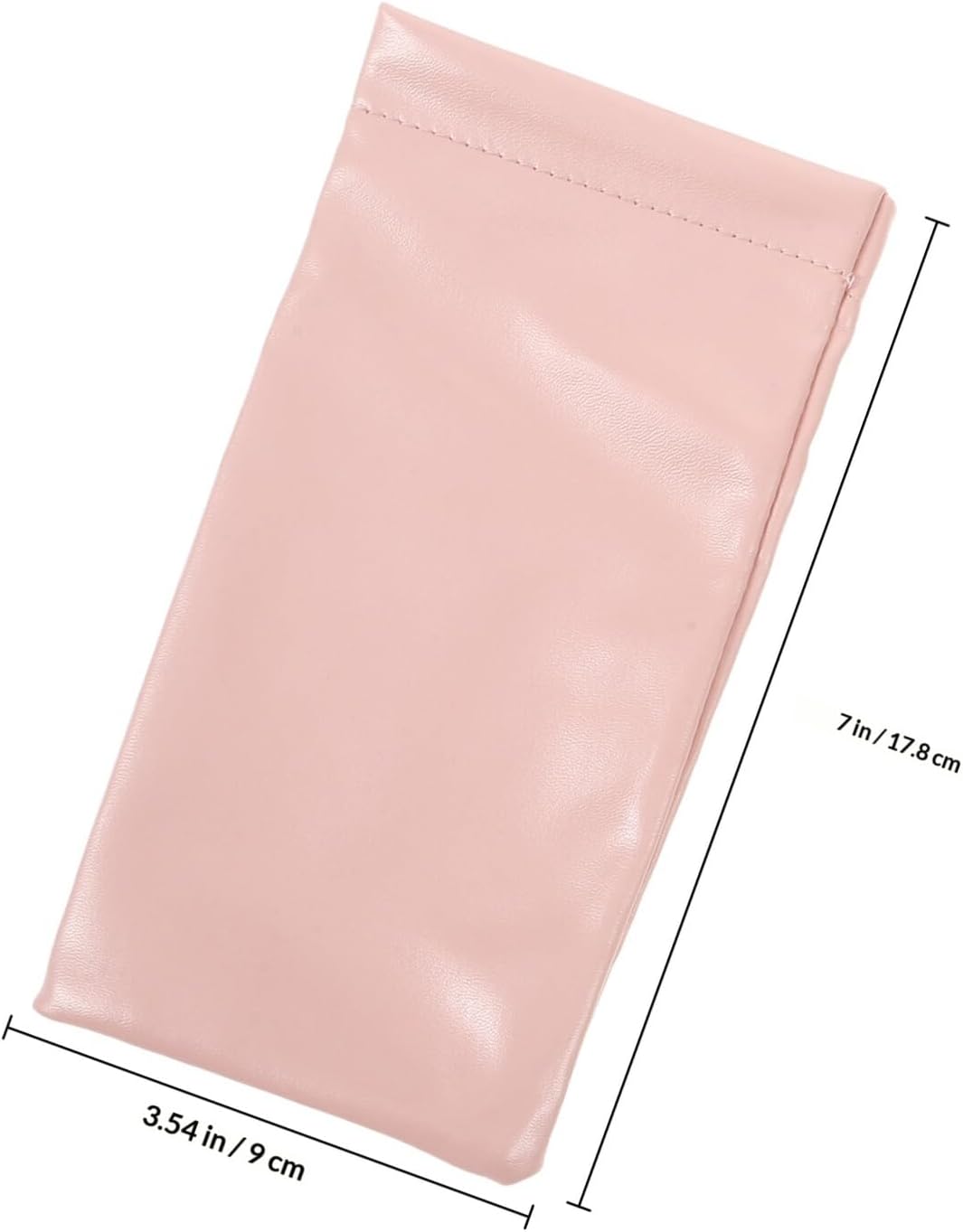Hemoton 2pcs Soft Eyeglasses Case Pu Sunglasses Pouch with Automatic Snap Closure for Men and Women Travel Portable Reading Glasses Bag image 2